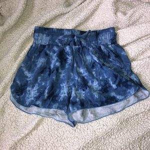 Hollister Tie dye Blue Flowy Shorts